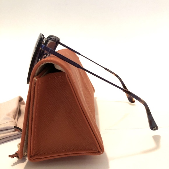 Tory Burch Sunglasses Cobalt Blue Gradient Lense - Picture 8 of 11